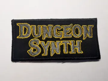 Dungeon Synth Embroidered Patch Gold and Pewter