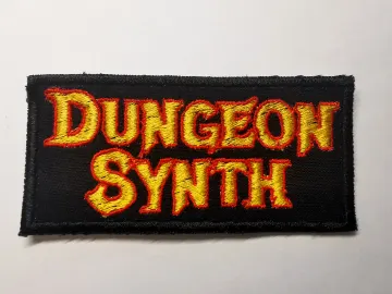 Dungeon Synth Embroidered Patch Red & Gold