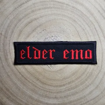 Elder Emo Kid Embroidered Patch Pop Punk Metalcore 00s Culture Throwback