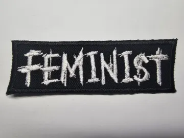 Feminist Embroidered Patch Goth and Metal Style