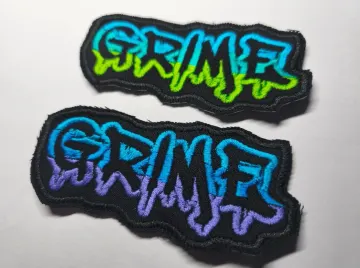 Grime Embroidered Patch EDM Rave Garage Junglist Drum and Bass DnB Techno