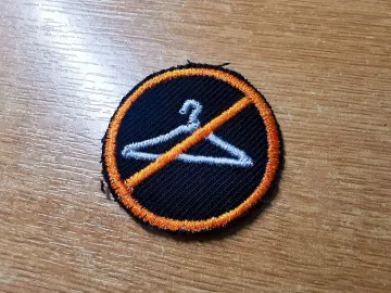 Never Again Abortion Rights Hanger Feminism Iron on Patch Pumpkin Orange