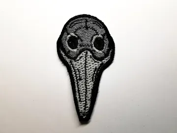 Plague Doctor Mask Embroidered Patch