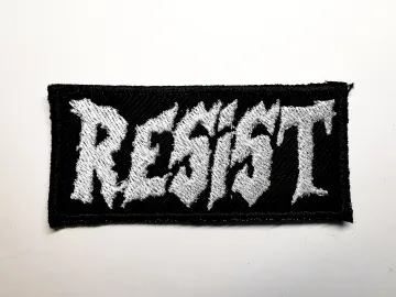 Resist Anarchist Politics Feminist Iron on Embroidered Patch