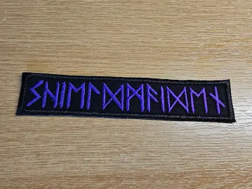 Shieldmaiden Purple Runes Iron or Sew on Embroidered Patch Viking Warrior Norse Inspired Patches