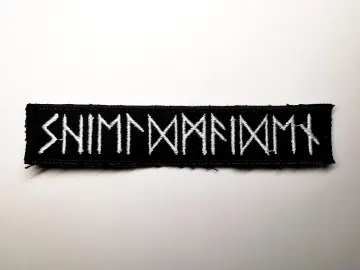 Shieldmaiden in Runes Embroidered Patch