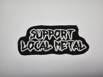 Support Local Metal Embroidered Patch