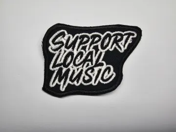 Support Local Music Embroidered Patch Local Music Scene