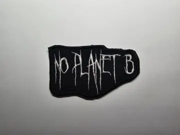 There is No Planet B Black Metal Embroidered Patch