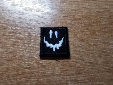 TINY Patch Melting Face Iron On Embroidered Patch For Horror Movie Fans and Gamers Metal Music