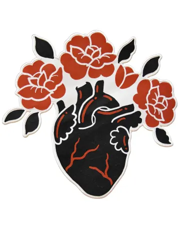 Blooming Heart Large Back Patch