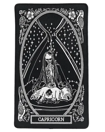 Capricorn Zodiac Tarot Large Back Patch