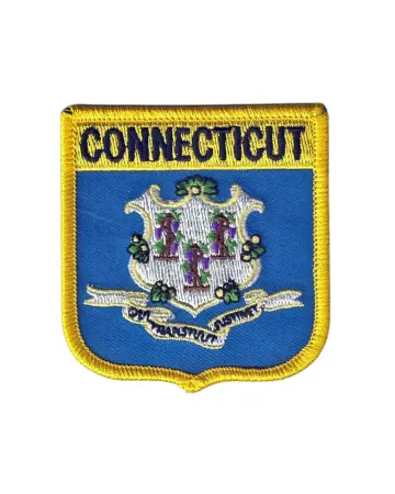 Connecticut Flag Shield Patch