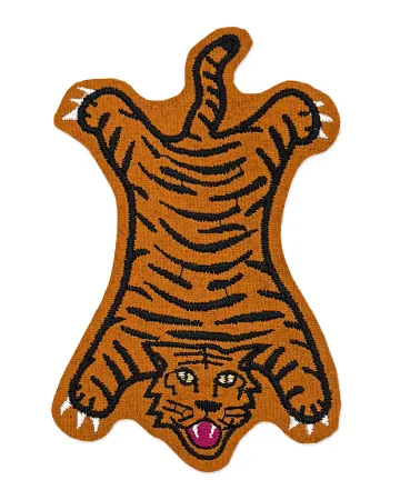 Faux Tiger Rug Large Patch