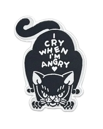 I Cry When I'm Angry Cat Patch
