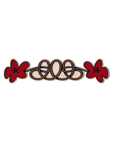 Intertwined Flowers Large Back Patch