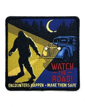 Sasquatch Road Safety Large Patch