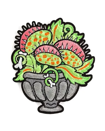 Venus Fly Trap Fuzzy Sticker Patch