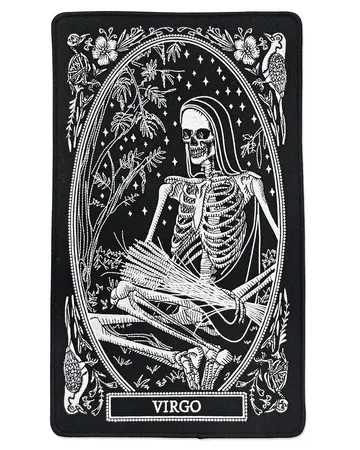 Virgo Zodiac Tarot Large Back Patch