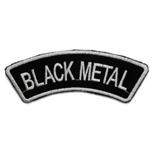 Black Metal Badge statement embroidered patch BLAC05