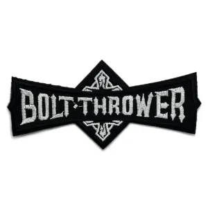 Bolt Thrower – stylized font logo embroidered band patch BOLT02