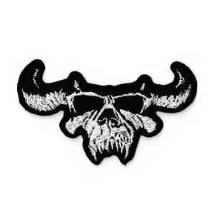 Danzig - embroidered skull logo patch DANZ02
