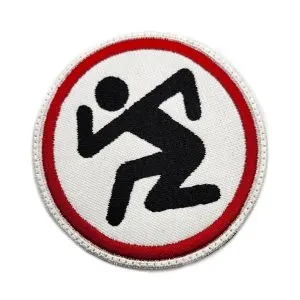 DRI – Dirty Rotten Imbeciles moshing thrashing logo embroidered band patch DRIX02