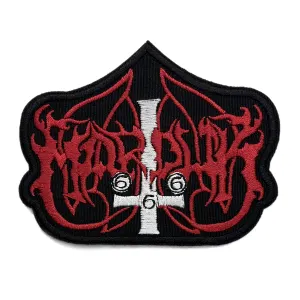 Marduk – stylized font logo embroidered band patch MARD01