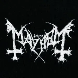 Mayhem - band logo patch small MAYH02