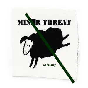 Minọr Threat - blạck sheep graphic patch MINT03
