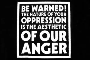 Crass - Be Warned Statement Patch CRAS02