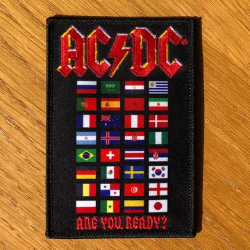 AC/DC - Are You Ready (World Flags) (Embroidered Patch)