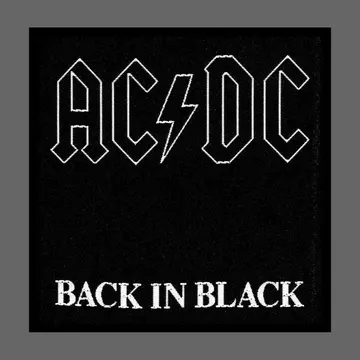 AC/DC - Back in Black (Woven Patch)