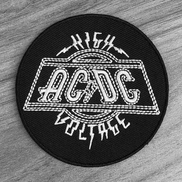 AC/DC - High Voltage (Circle) (Embroidered Patch)