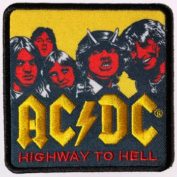 AC/DC - Highway to Hell (Yellow & Red) (Embroidered Patch)