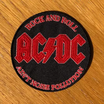 AC/DC - Rock and Roll Ain't Noise Pollution (Circle) (Embroidered Patch)