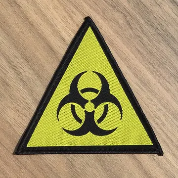 Biohazard (Triangle) (Woven Patch)