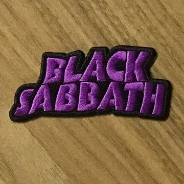 Black Sabbath - Purple Logo (Cutout) (Embroidered Patch)