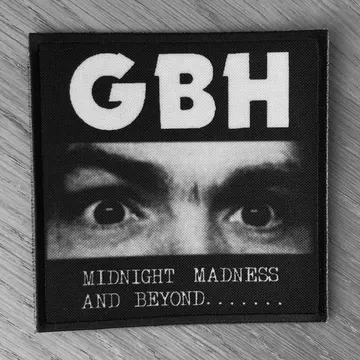 Charged GBH - Midnight Madness and Beyond (Printed Patch)