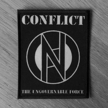 Conflict - Logo / The Ungovernable Force (New) (Printed Patch)