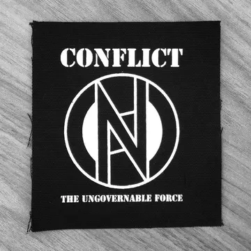 Conflict - Logo / The Ungovernable Force (Printed Patch)