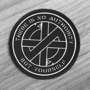 Crass - There is No Authority But Yourself (Printed Patch)