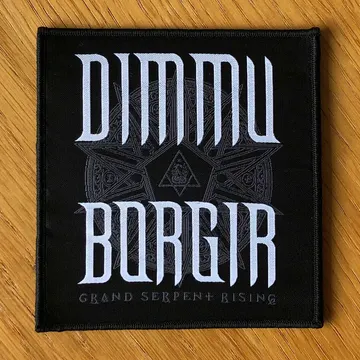 Dimmu Borgir - Grand Serpent Rising (White Logo) (Woven Patch)
