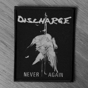 Discharge - Never Again (New) (Printed Patch)