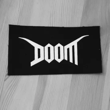 Doom - White Logo (Printed Patch)