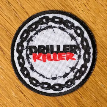 Driller Killer - Logo (Circle) (Printed Patch)