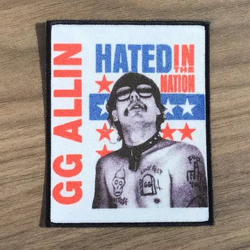 GG Allin - Hated in the Nation (Printed Patch)