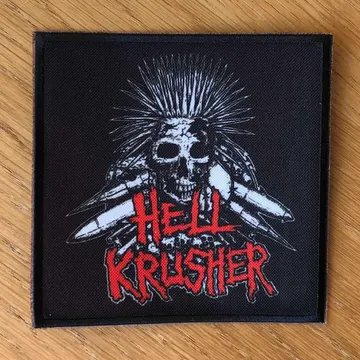 Hellkrusher - Red Logo & Skull (Printed Patch)