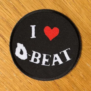I Love D-Beat (Circle) (Printed Patch)