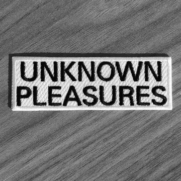 Joy Division - Unknown Pleasures (Black Title) (Embroidered Patch)